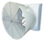 V-Fan Fiberglass Slant Wall Exhaust Fan w/ Cone 54 inch Variable Speed 37300 CFM 230 Volt 3 Phase 954230-3