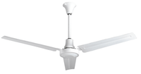 Industrial 60 Inch White Moisture Resistant Reversible Ceiling Fan Variable Speed 117700