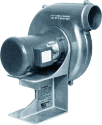 Aluminum Forward Curve Pressure Blower 3 inch Inlet / 4 inch Outlet 380 CFM at 1" SP 1 Phase