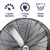 Maxx Air Portable Pro FLEX Barrel Fan 42 inch 2 Speed 10000 CFM Belt Drive BF42BDPEBLK