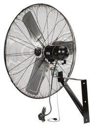 TPI Commercial Oscillating Wall Fan 3 Speed 30 inch 8700 CFM CACU30-WO