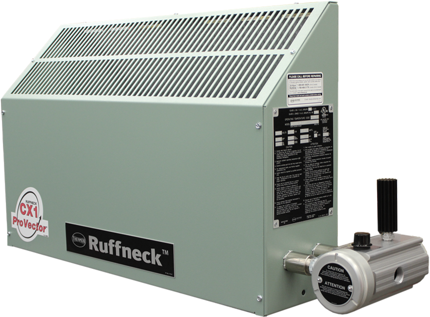 Ruffneck CX1 ProVector Series Explosion Proof Convection Heater 6142 BTU 1.8kW 380V 1Ph CX1-380160-018-T3-IIB