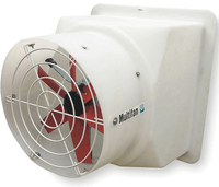 System 4 Shutter Panel Fan w/ Housing & Wireguard 24 inch 6720 CFM Variable Speed S4246E2I