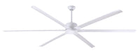 FANBOS White 8 foot Ceiling Fan w/ 5 Speed Remote 16729 CFM CP96WH
