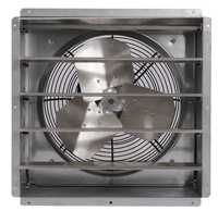 GPX Exhaust Fan w/ Shutters 1 Speed 16 inch 2600 CFM Direct Drive GPX1611, [product-type] - Industrial Fans Direct