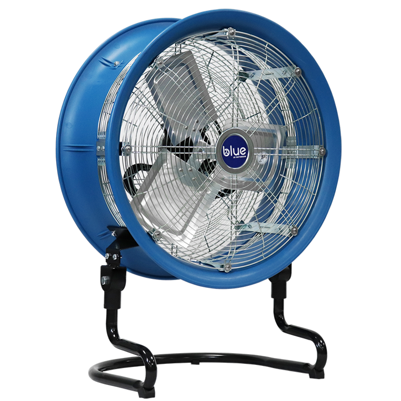 Patterson Blue Residential Light-Duty Floor Fan w/ 6' Cord 18 inch 3 Speed 115 Volt BLUE1800