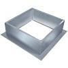 Galvanized Roof Curb 12" High Uninsulated 24.5" O.D. Sq. CRB24.5X12E