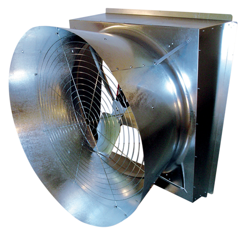Z-Fan Slant Wall Exhaust Fan w/ Cone 36 inch Variable Speed 8810 CFM 230 Volt 3 Phase 936260-ZM-3
