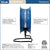 Patterson Blue Residential Light-Duty Floor Fan w/ 6' Cord 22 inch 3 Speed 115 Volt BLUE2200