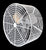 White High Velocity Air Circulator Fan 20 inch 5510 CFM Variable Speed 20VT4WV