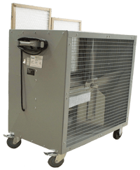 Portable Filtered Box Fan 2 Speed 42 inch 5702 CFM Belt Drive 39191, [product-type] - Industrial Fans Direct
