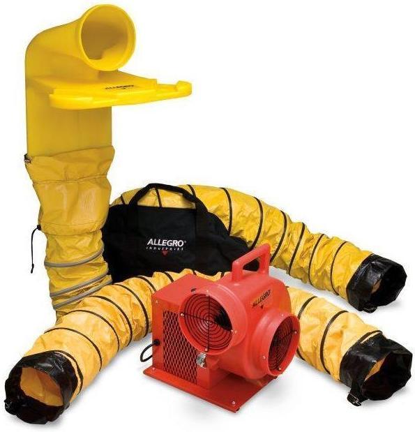 Confined Space Centrifugal Ventilator Kit 8 inch w/ 15' Duct 1066 CFM 9520-04M