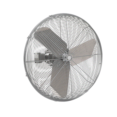Washdown Duty Circulator Fan (choose mount) Zinc Coated Guard 20 inch 7150 CFM IHP-20-H-WD