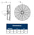 Master Breeze Air Circulator Fan w/ Cord & Plug 24 inch 6100 CFM Direct Drive AMB2421H