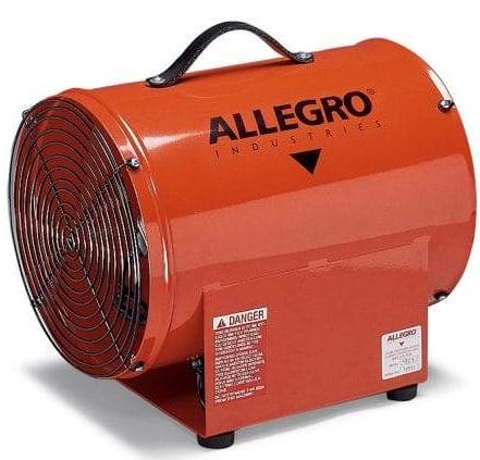 Explosion Proof Metal Confined Space Blower Axial Ventilator 12 inch 1636 CFM 9509-01