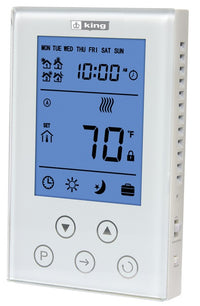 King's ClearTouch Programmable LCD Thermostat 120/240V 15Amp K302PE