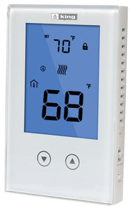 King's ClearTouch Non-Programmable LCD Thermostat 120/240V 15Amp K322E