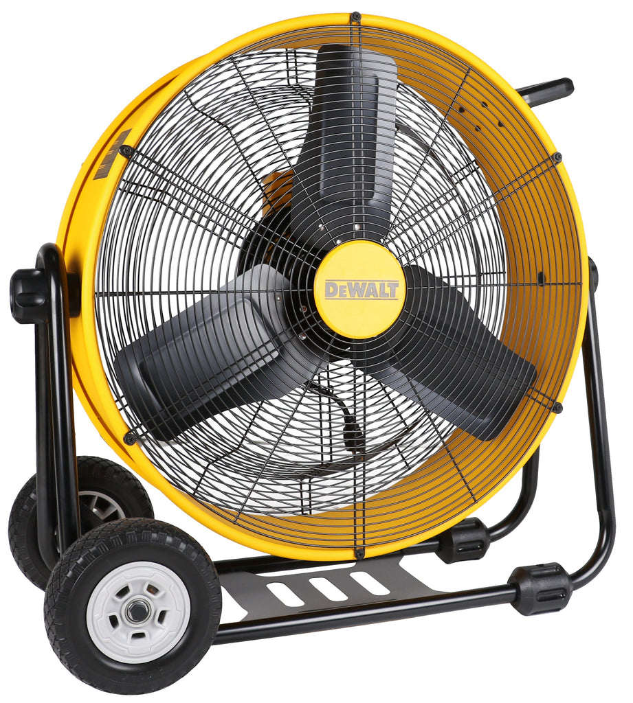 DeWalt DXF 24 inch Drum Fan w/ 10 ft Cord Variable Speed 6500 CFM Direct Drive DXF-2490