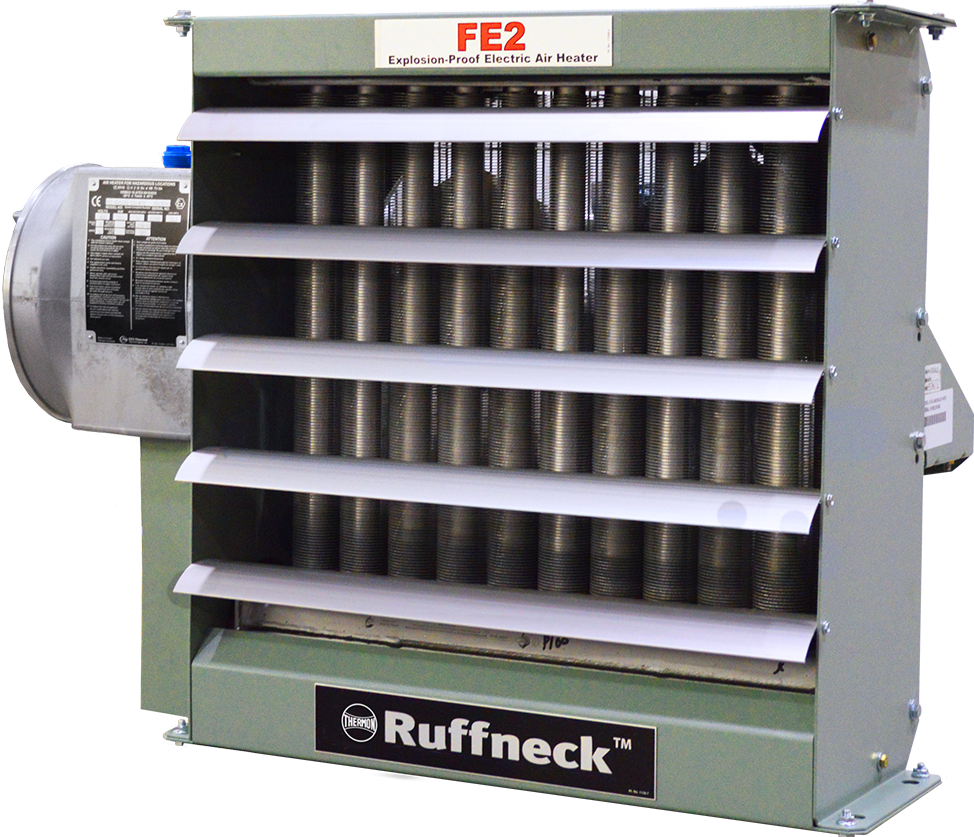 Ruffneck FE2 Series Explosion Proof Electric Air Heater 23550 BTU 6.9kW 230V 1Ph FE2-230160-069