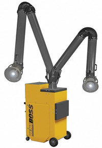 VentBoss Portable Weld Fume Extractor w/ Two 6" x 14' Lighted Fume Arm 1200 CFM G124