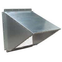 36 inch Galvanized Weather Hood w/ Birdscreen GH-KD36, [product-type] - Industrial Fans Direct