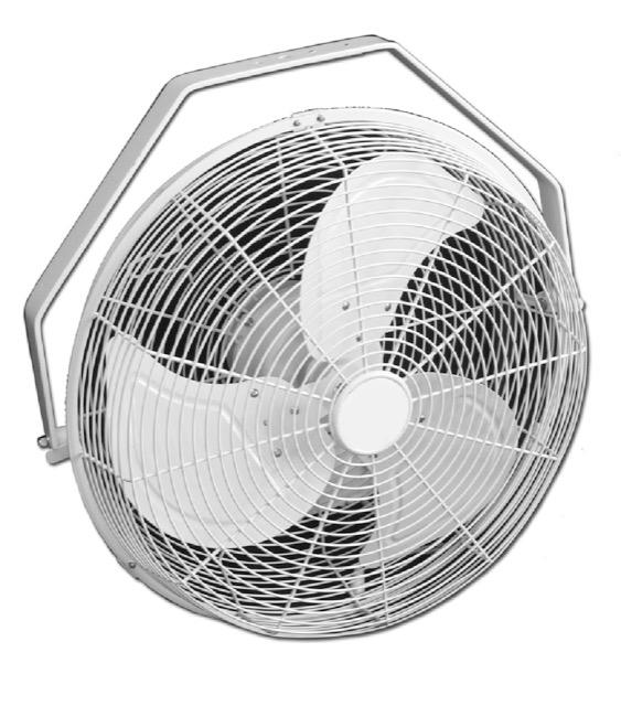 White High Velocity Outdoor Rated Air Circulator Fan 18 inch 6357 CFM 3 Speed 102576