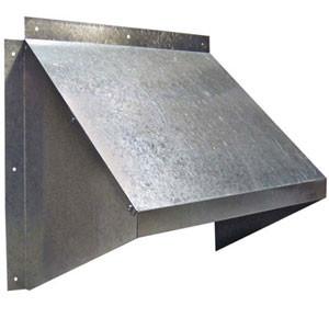 16 inch Galvanized Weather Hood GH-XF16-M, [product-type] - Industrial Fans Direct