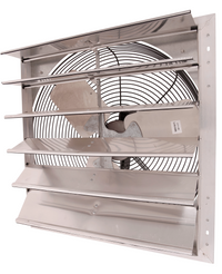 Shutter Mounted Wall Exhaust Fan 24 Inch w/ 9' Cord & Plug 4450 CFM Variable Speed 24SF6V240C
