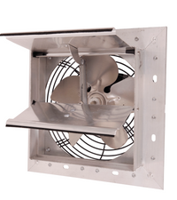 Shutter Mounted Wall Exhaust Fans 8 Inch w/ 9' Cord & Plug 300 CFM Variable Speed 8SF4V30C
