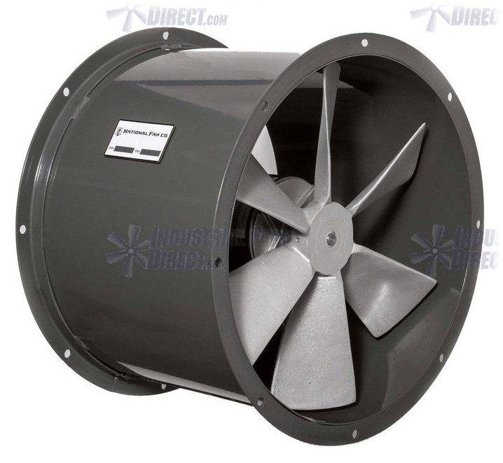 AirFlo Explosion Proof Tube Axial Fan 30 inch 10440 CFM 3 Phase Direct Drive NDL30-D-3-E