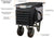 King PCKW Industrial Wheeled Portable Unit Heater w/ Intake Air Filters 34100 BTU 480V 3 Ph PCKW4810-3