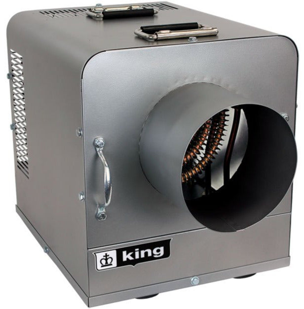 King's PKB-DT Ductable Industrial Portable Unit Heater w/ 6 Ft Cord 25591 BTU 240V 3 Ph PKB2407-3-T-DT-FM