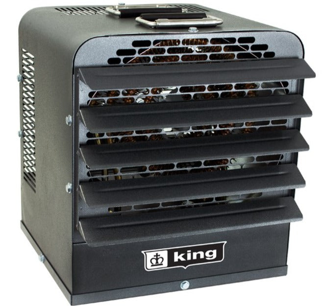 King PKB-FM Industrial Portable Unit Heater w/ 6 Ft Cord 68243 BTU 240V 3 Ph PKB2420-3-T-FM
