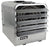 King PKBS Corrosion Resistant Stainless Portable Unit Heater w/ 6 Ft Cord 42652 BTU 240V 1 Ph PKBS2412-1-T-FM
