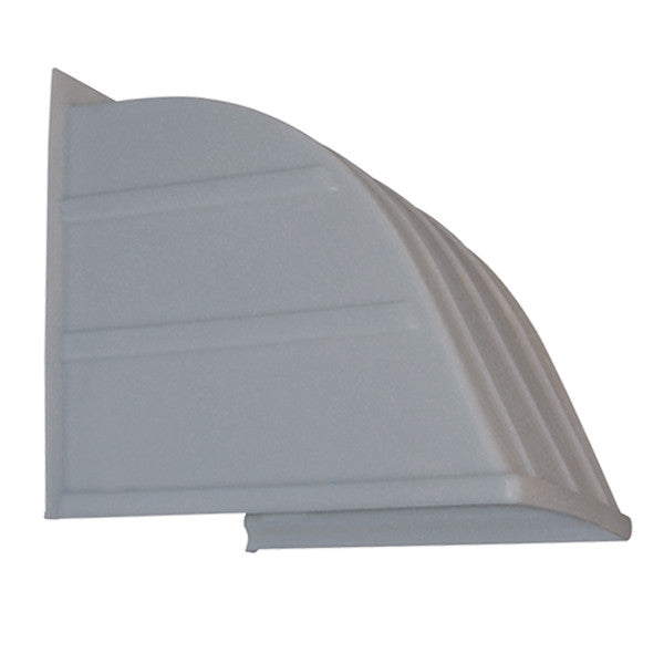24 inch Rugged Plastic Weather Hood Gray HFP-24G