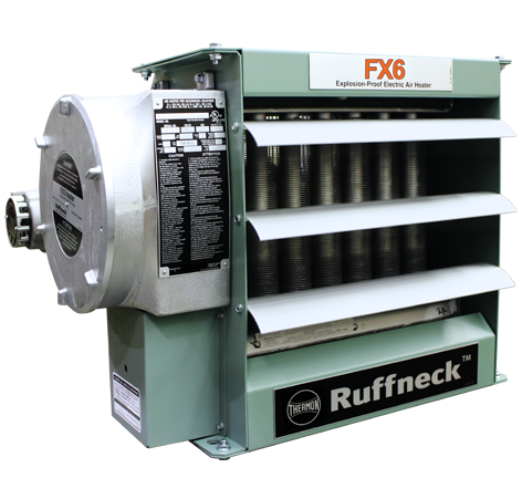 Ruffneck FX6 Explosion Proof Electric Air Heater 25591 BTU 7.5kW 208V 1Ph FX6-208160-075