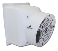 Poly Exhaust Fan w/ Poly Shutters 12 inch 1604 CFM Direct Drive PFM1200-1, [product-type] - Industrial Fans Direct