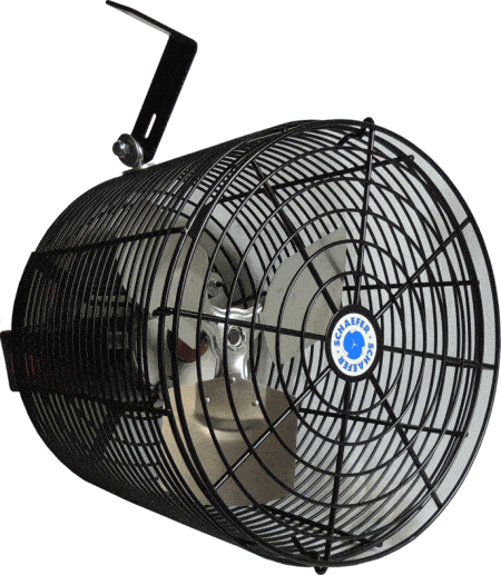 Versa-Kool Black Air Circulation Fan 12 inch Variable Speed 1470 CFM VK12-B, [product-type] - Industrial Fans Direct