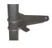 Pole mount attaches to 4", 6" or 8" with U-bolts (not supplied)