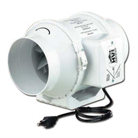 TT Silent Mixed-Flow 2 Speed Turbo Duct Inline Fan 5 inch 200 CFM TTS125, [product-type] - Industrial Fans Direct