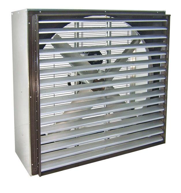 VIK Cabinet Exhaust Fan w/ Shutters Totally Enclosed 42 inch 14600 CFM Belt Drive 3 Phase VIK4214T-X