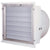 Tornado Fiberglass Exhaust Fan w/ Cone & Poly Shutters and Gold Star Motor 36 inch 7492 CFM 3 Phase Direct Drive VFP36SC3-GS