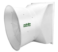 Tornado Fiberglass Exhaust Fan w/ Cone & Poly Shutters and Gold Star Motor 36 inch 7492 CFM 3 Phase Direct Drive VFP36SC3-GS