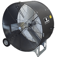 Versa-Kool Black Mobile Spot Cooler Fan 42 inch 15000 CFM 2 Speed Belt Drive VKM42-2-B-O