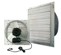 VPES Shutter Exhaust Fan 12 inch 766 CFM Direct Drive VPES12, [product-type] - Industrial Fans Direct