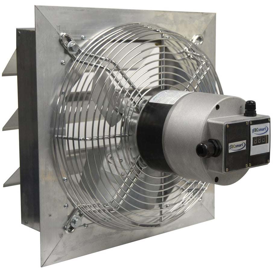 AX Green Series Exhaust Fan w/ Shutters 18 inch Variable Speed 3200 CFM Direct Drive AX18-EC