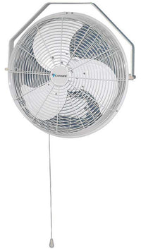 High Velocity Ceiling or Wall Outdoor Rated Fan w/ Pull Chain 18 inch 5700 CFM 3 Speed LF18HVW