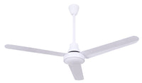 Commercial 48 inch White Reversible Ceiling Fan w/ DC Motor Variable Speed CP48D11N