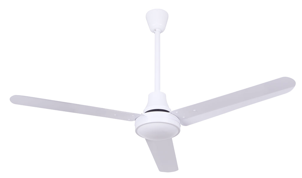 Commercial 56 inch White Reversible Outdoor Rated Ceiling Fan w/ DC Motor 5 Speed CP56DW11N