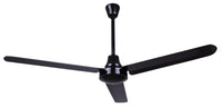 Commercial 60 inch Black Reversible Outdoor Rated Ceiling Fan w/ DC Motor Variable Speed CP60DW10N